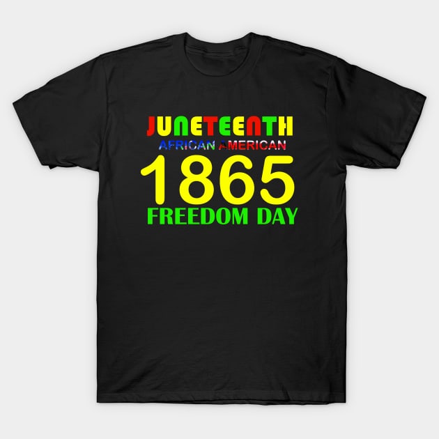 Juneteenth African American T-Shirt by Proway Design